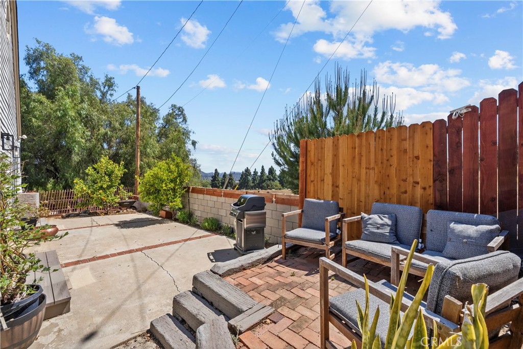Patio and deck area