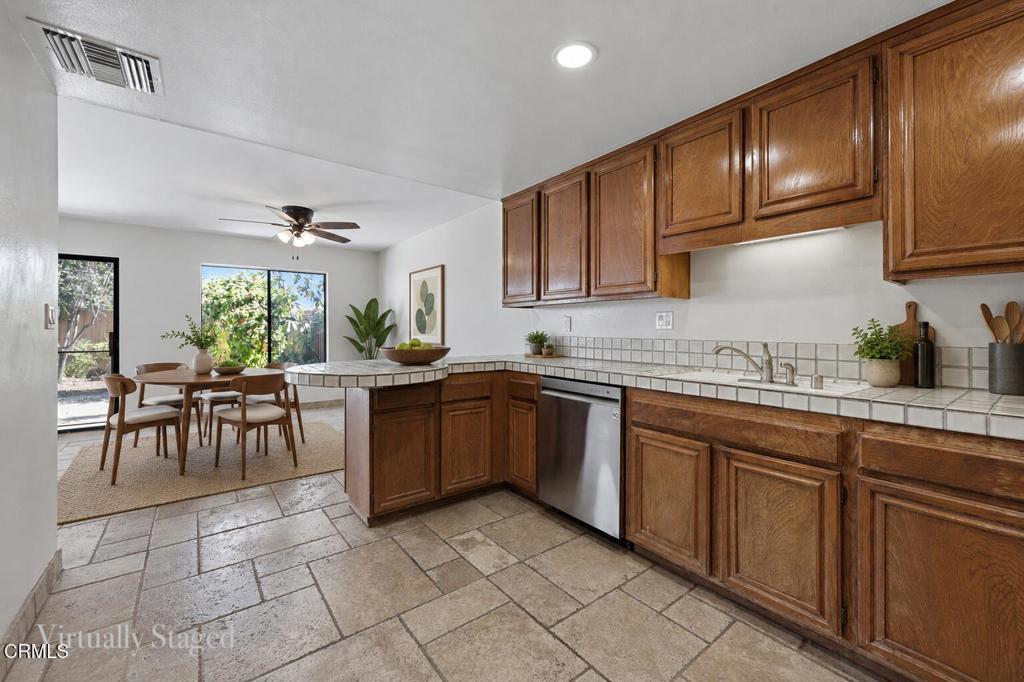 Kitchen Virtually Staged