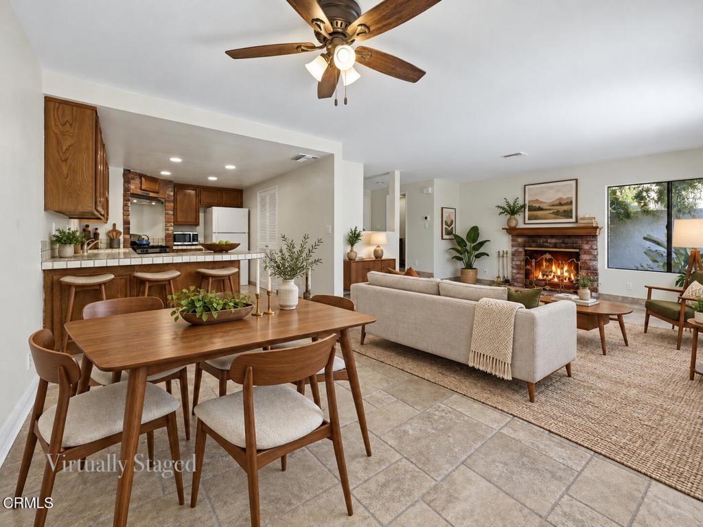 Dining Virtually Staged