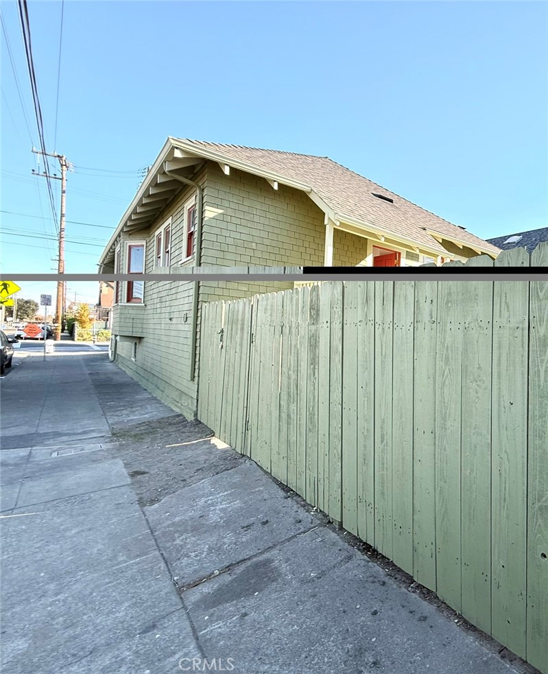side of main house