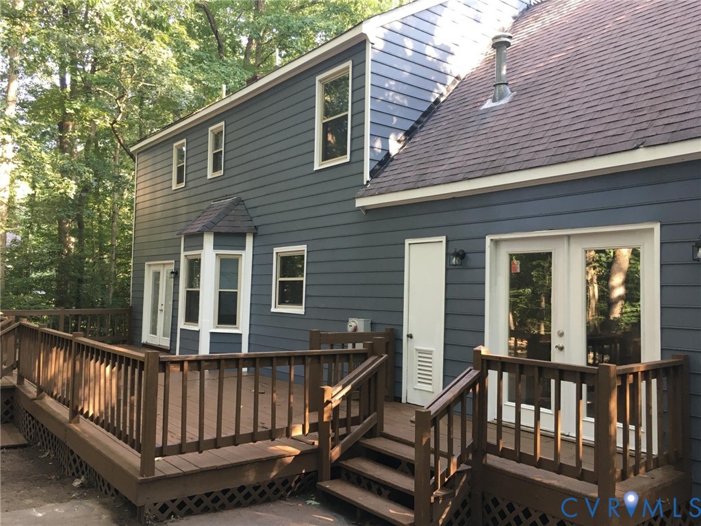 Deck featuring french doors Deck featuring french doors