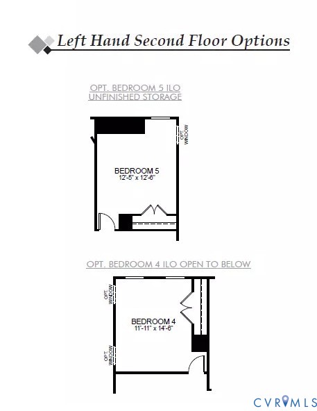 Optional fourth bedroom selected for the home.