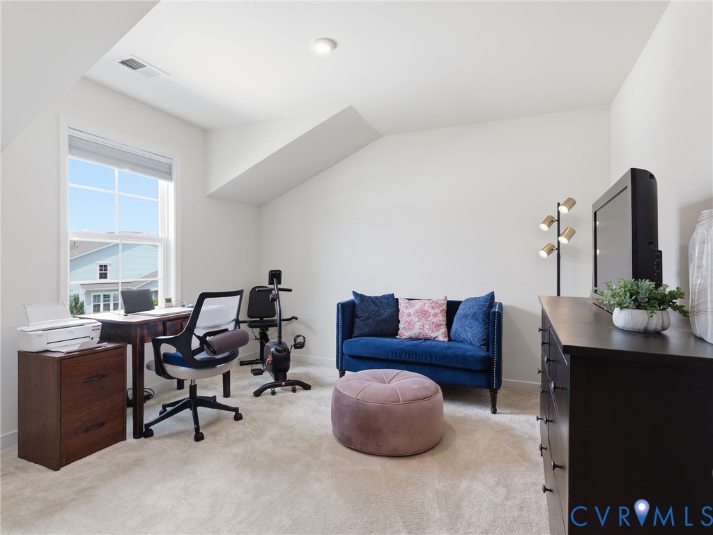 Bedroom # 4 - Whether its guests, family, or your dream office, this bedroom offers versatile space wrapped in comfort, light, and lots of thoughtful storage w/the sizable walk-in closet. Plush carpet.
