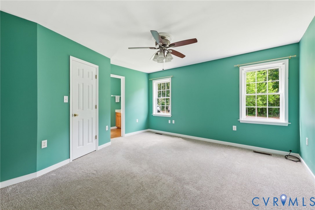 Primary bedroom with full attached bath.