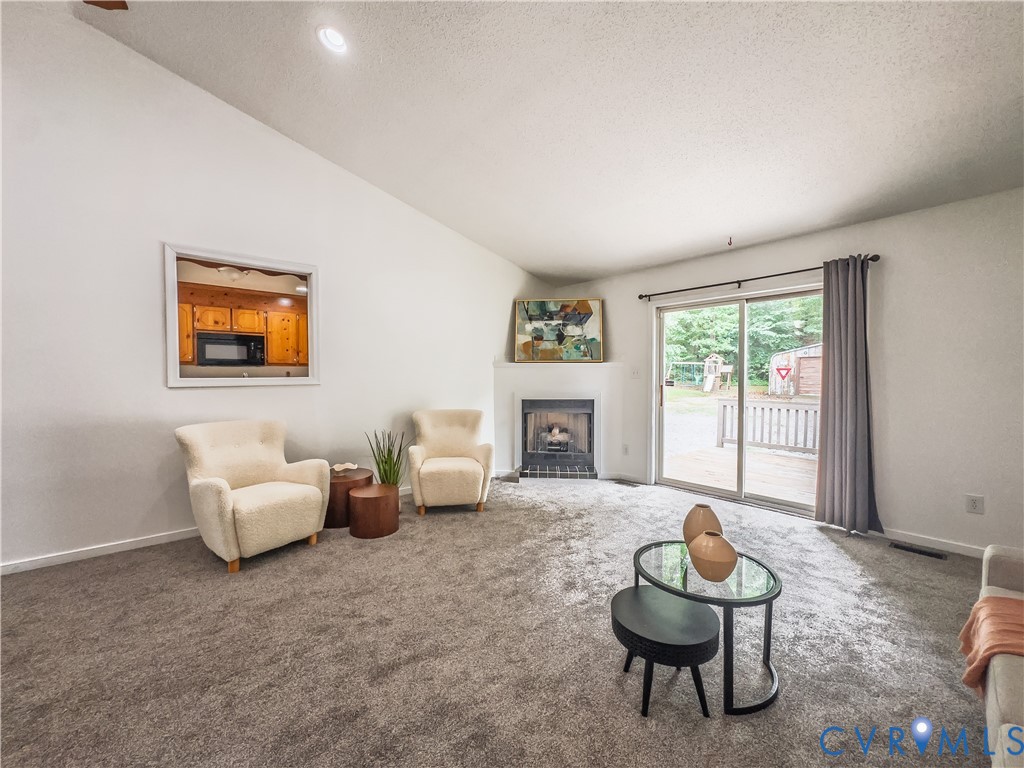 Living Room, sliding doors to expansive deck