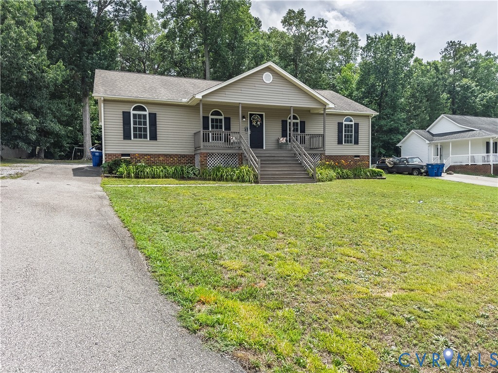 Paved driveway