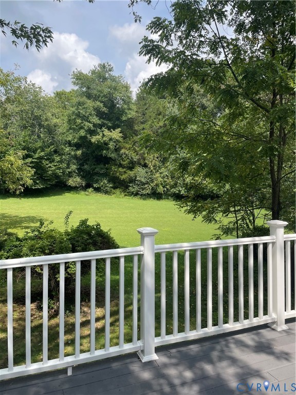 View from back deck