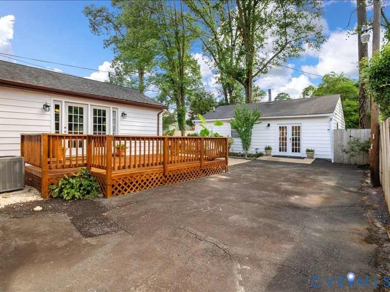 Large rear deck.  Additional off street parking.