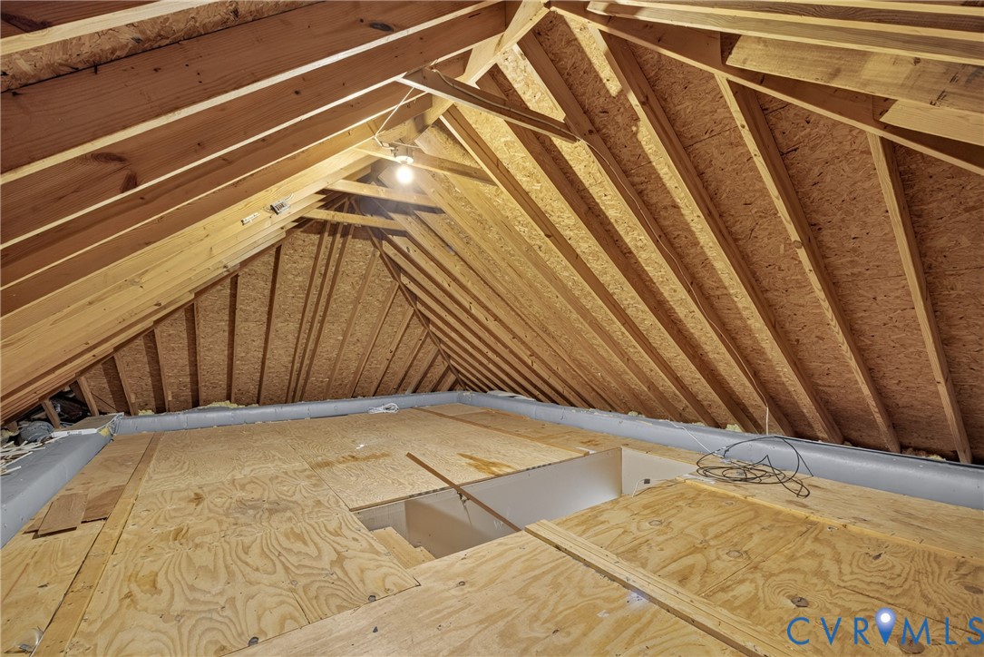 Exposed rafter and truss system with plywood flooring