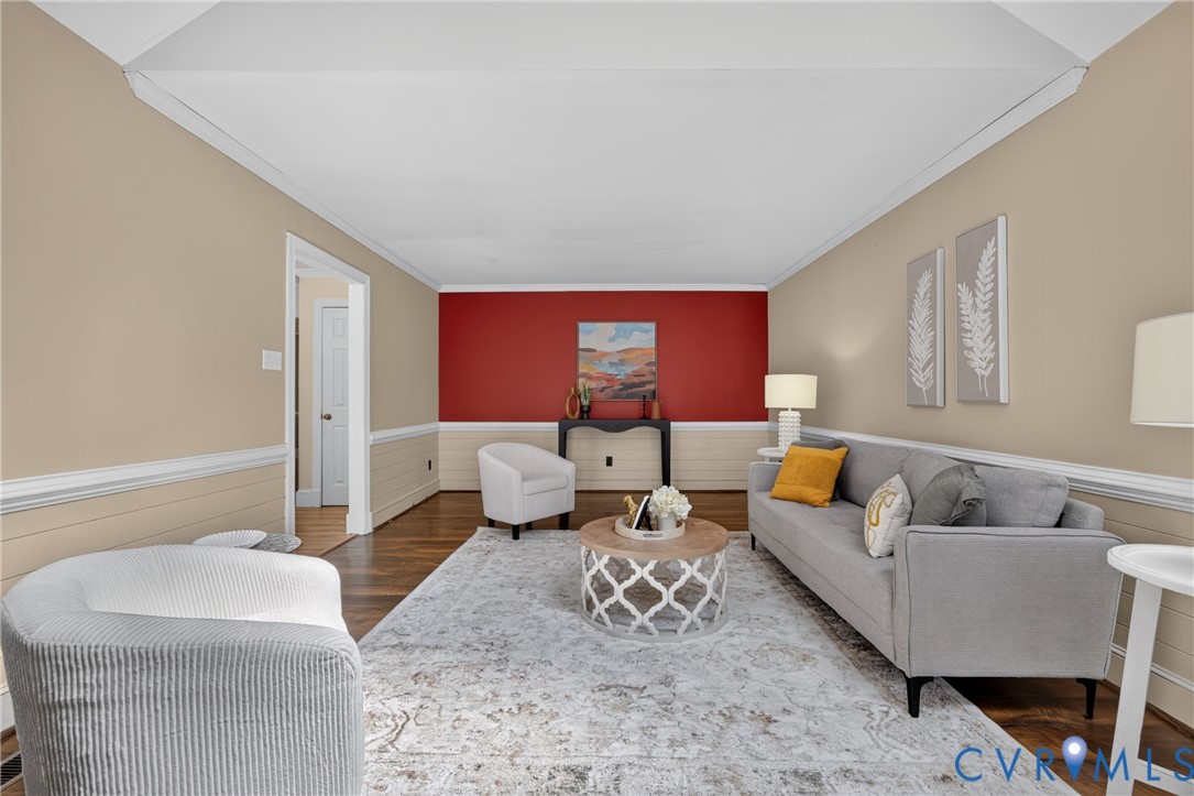 Hardwood-style flooring throughout