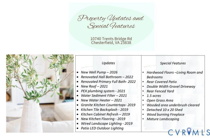 Updates and Special Features