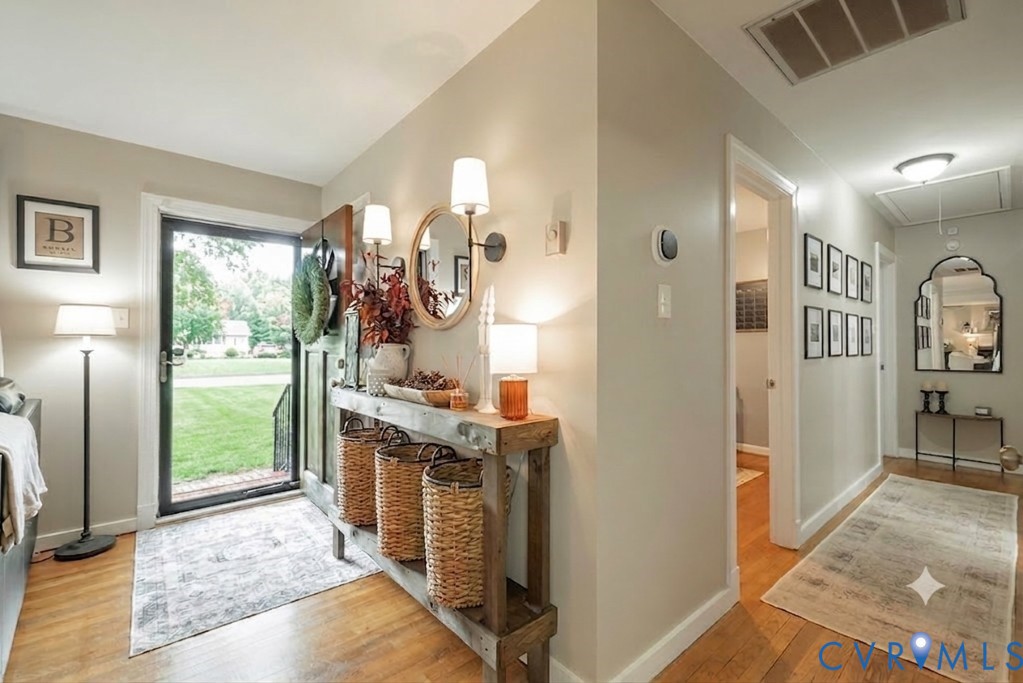 View from Front door to the hallway