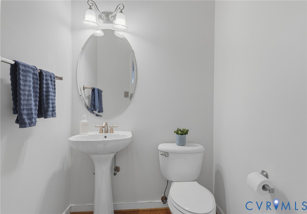 Half bath on main floor