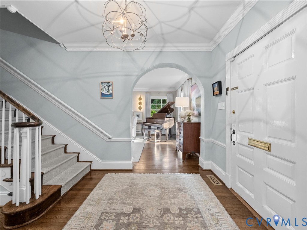 with milled wood trim mouldings and hardwood floors with milled wood trim mouldings and hardwood floors