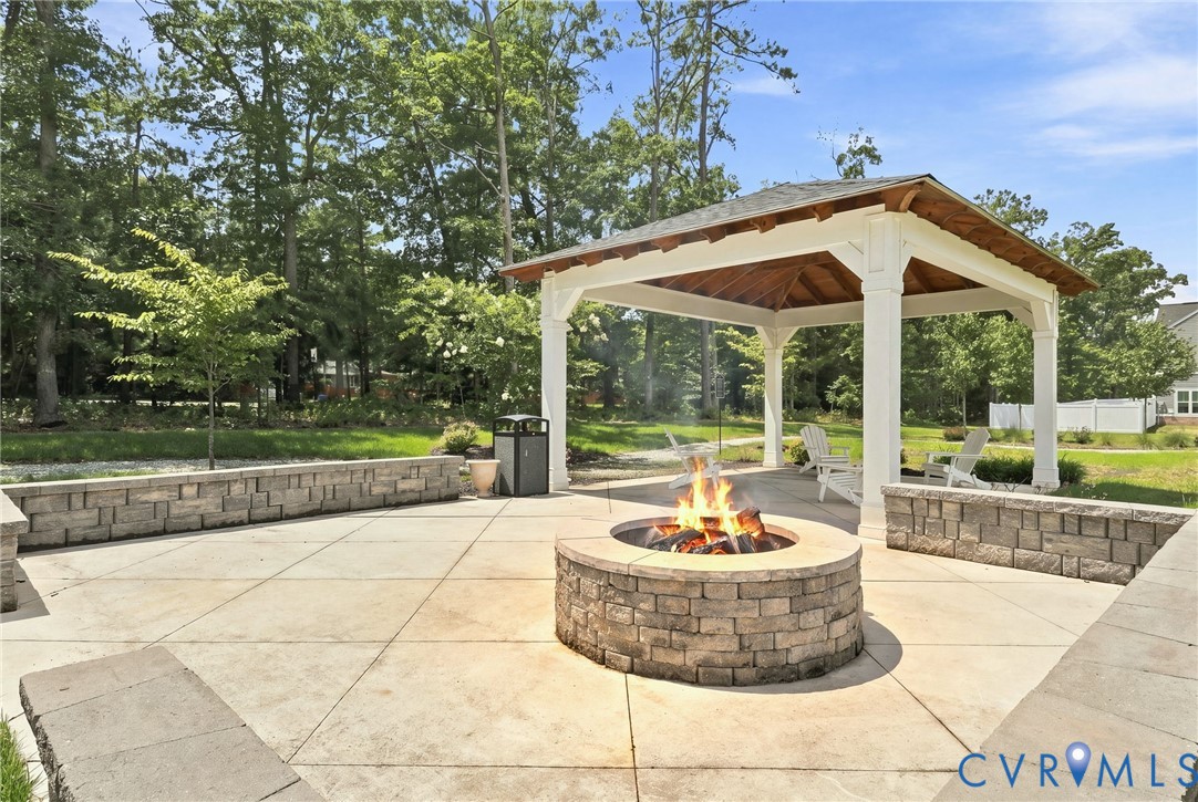 Pavilion with Fire Pit
