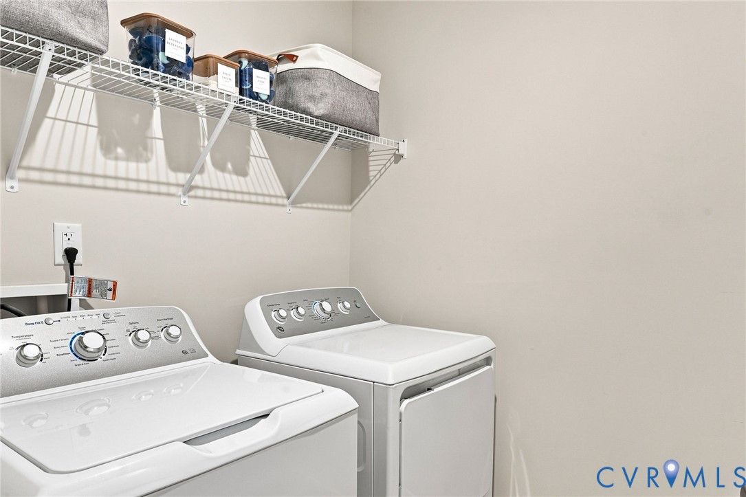 The 2nd Floor Offers the Convenience of Laundry Room with the 3 Bedrooms!  Storage Shelf above