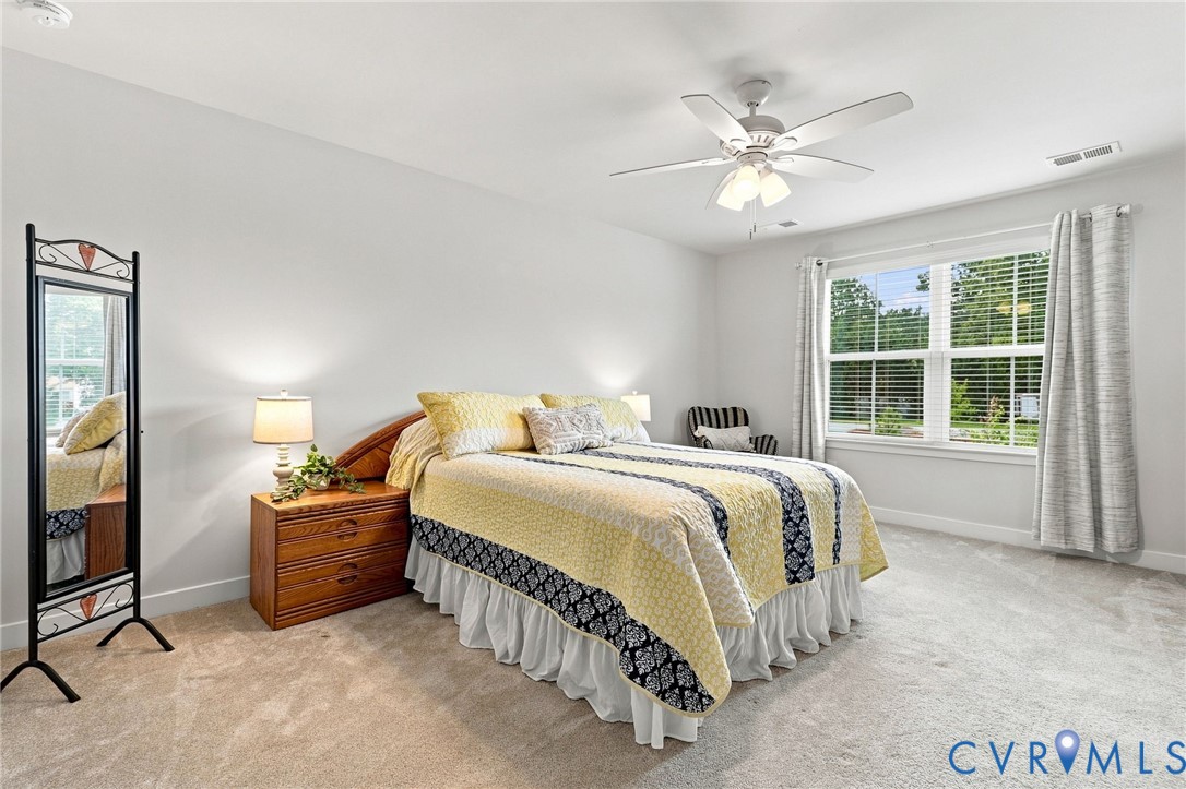 Large Primary Bedroom with EnSuite Bath and Large Walk In Closet
