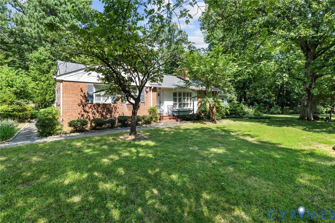 Brick exterior with white trim Brick exterior with white trim