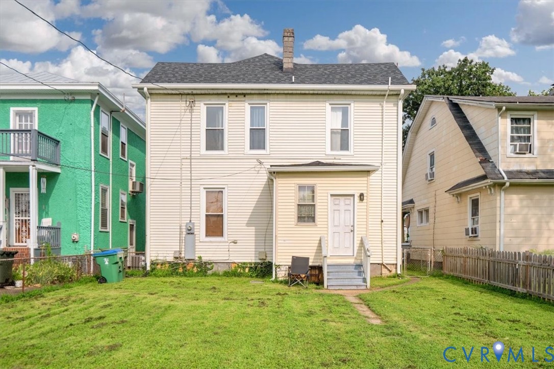 Spacious fenced in yard