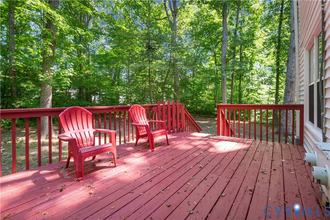 Deck for downstairs unit.