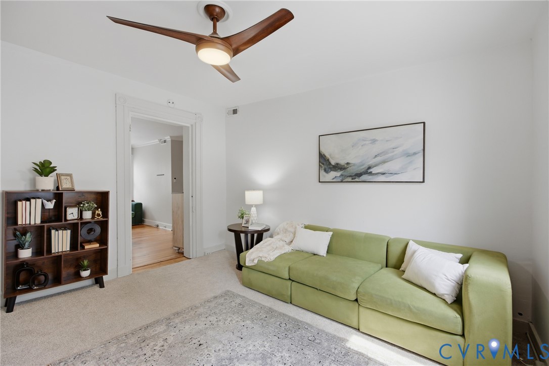 3rd bedroom or flex Room, access thru primary bedroom, doors to balcony