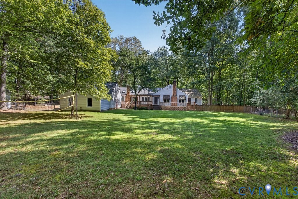 Exterior view, back of home