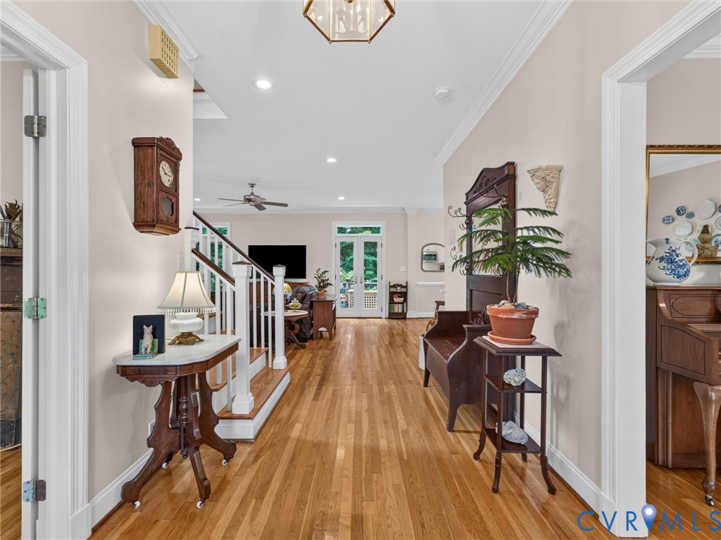 Grand Foyer with beautiful hardwood floors!