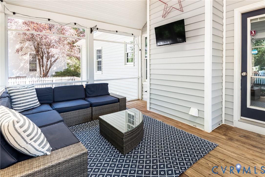 Screened porch