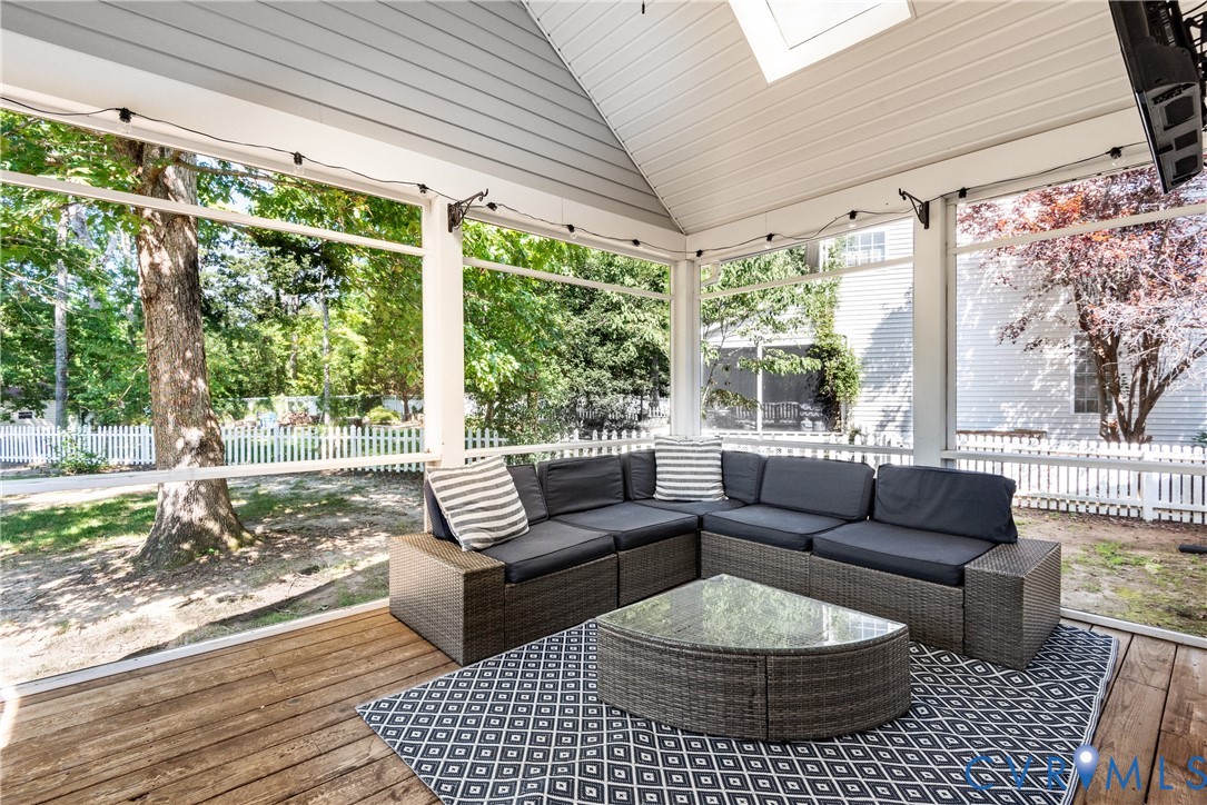 Back screened porch