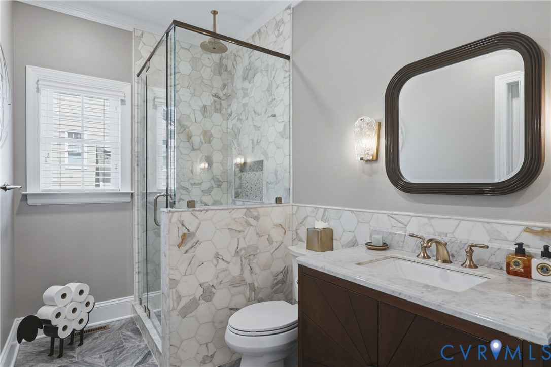 Full Bath on the first floor.