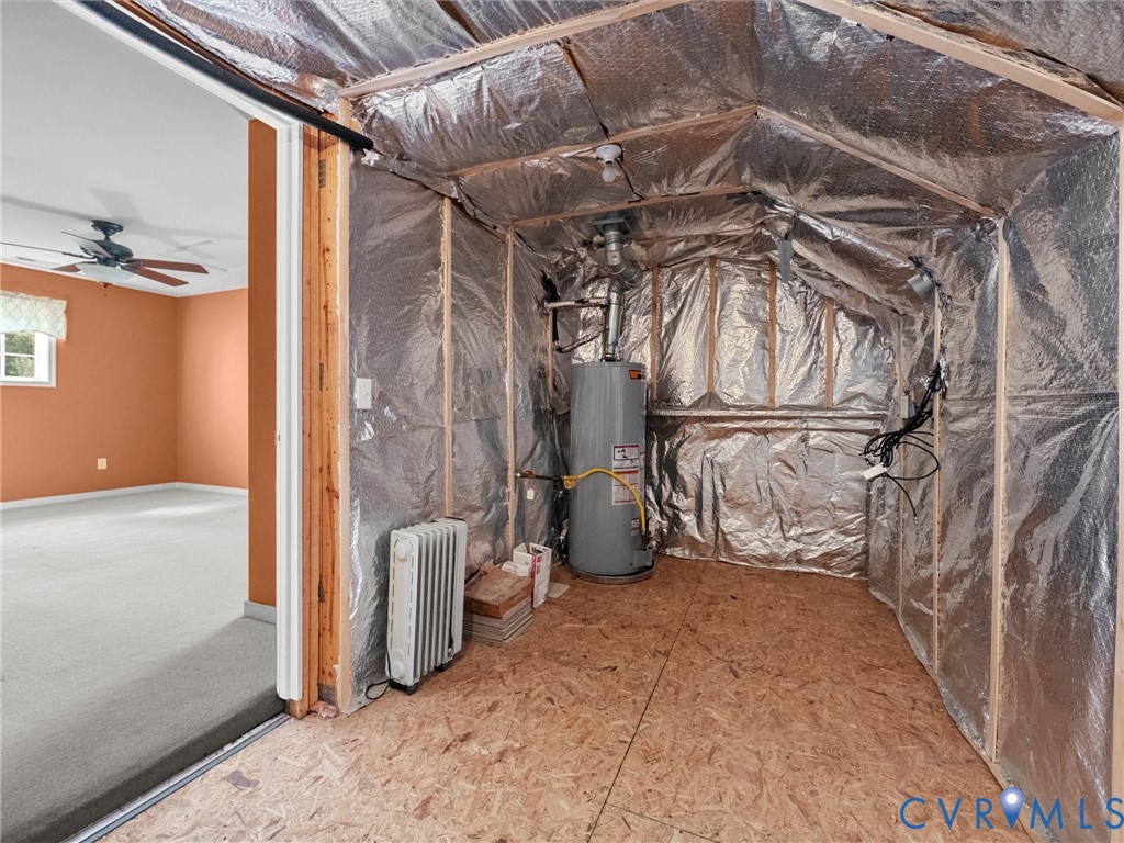 Walk-In Attic accessed through bonus room