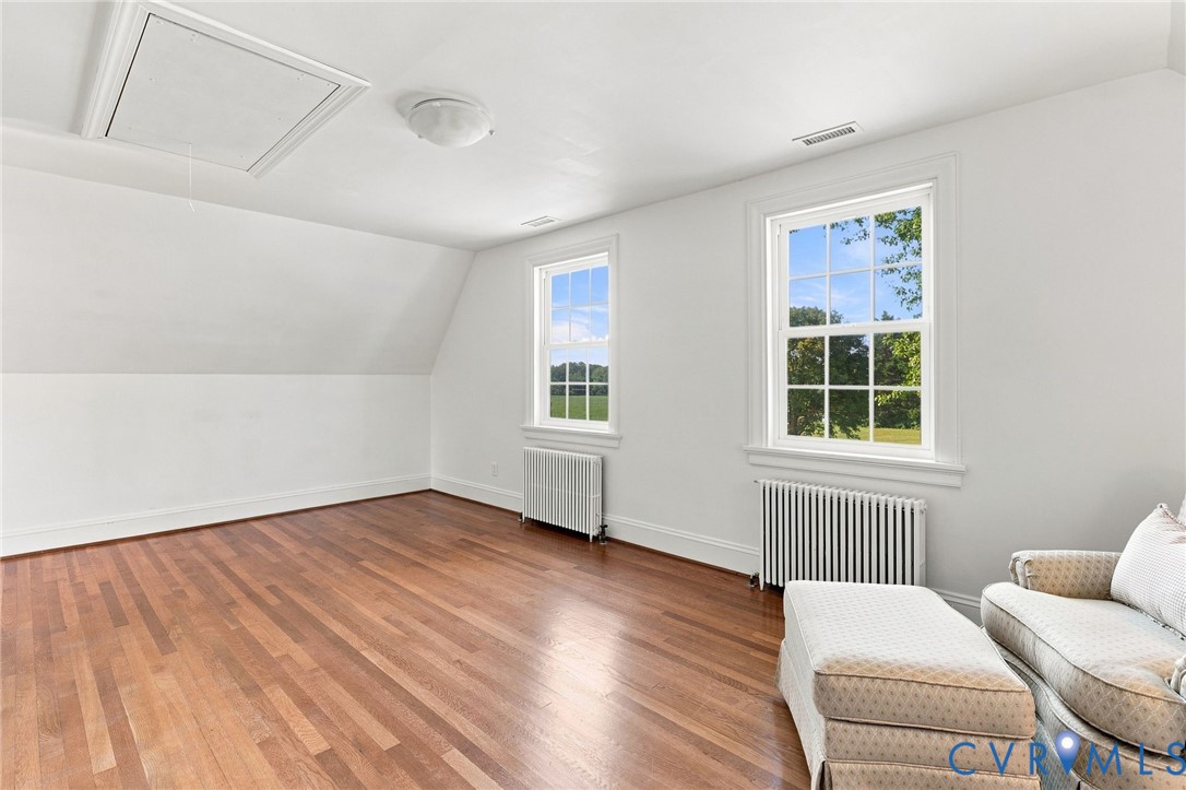 Hardwood flooring, attic access