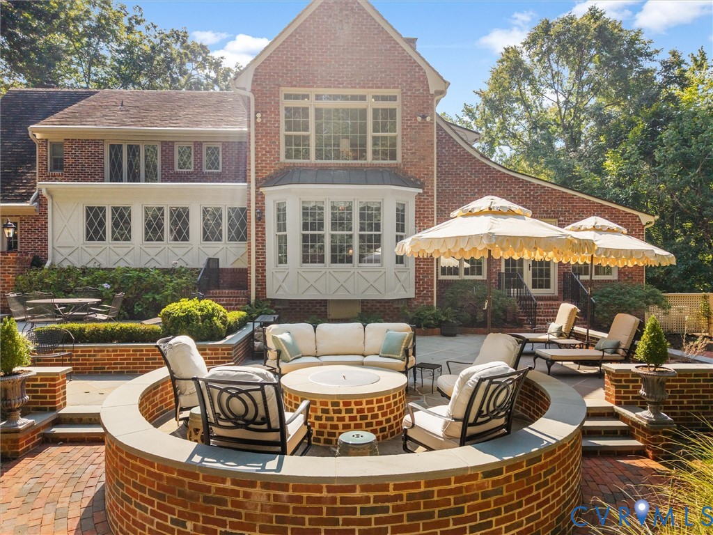 Brick exterior with multiple distinct window styles