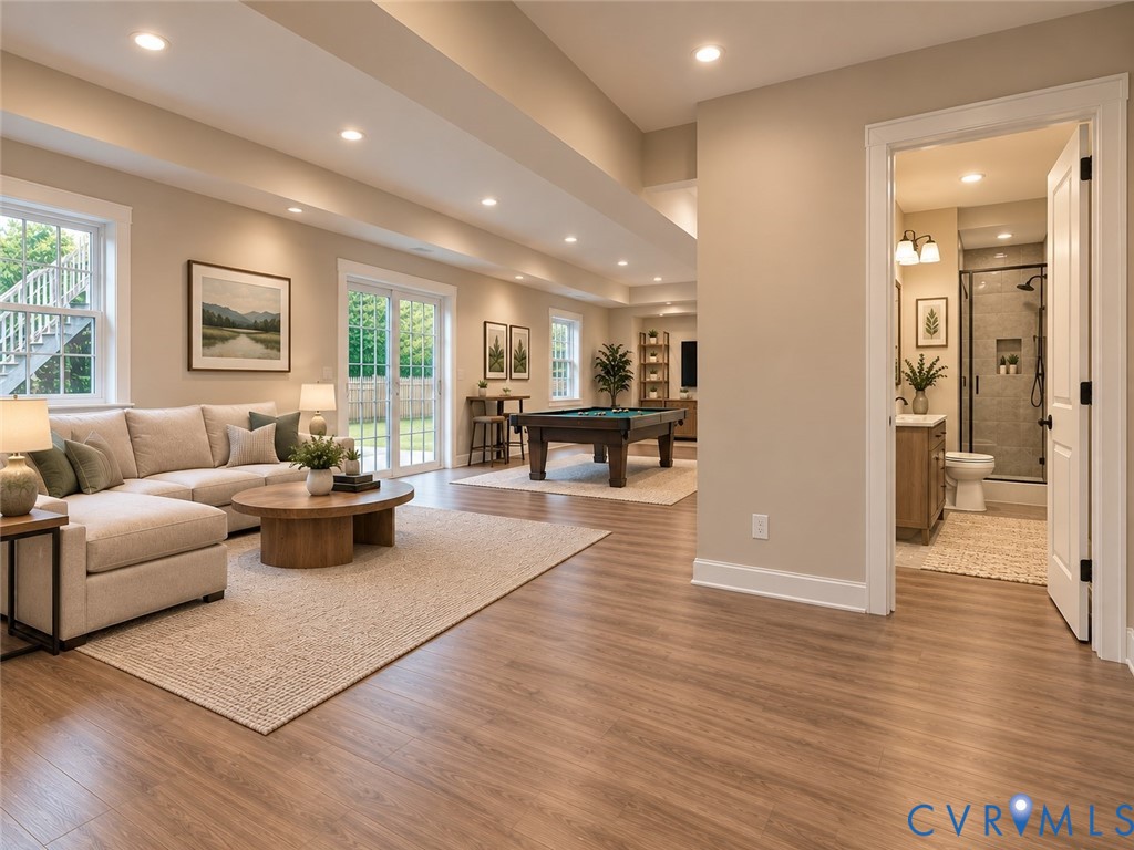 Conceptual Rendering  Basement Shown Finished