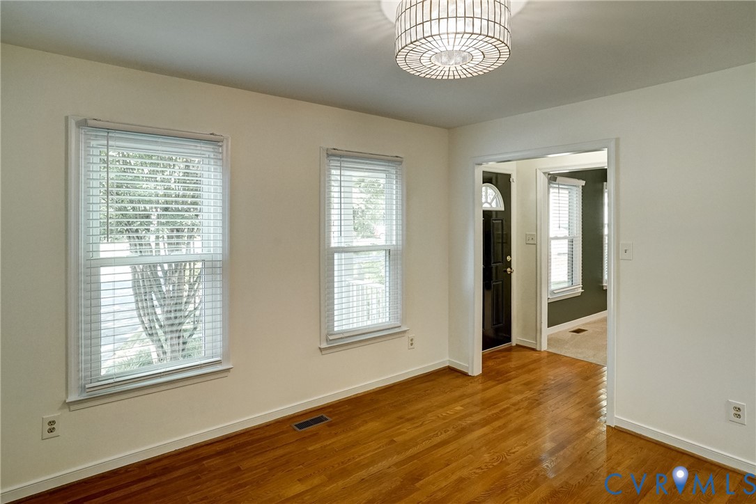 Dining room looking towards foyer