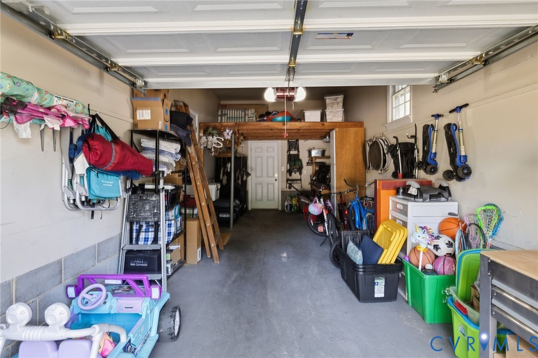 So much room for storage! Automated garage door system.