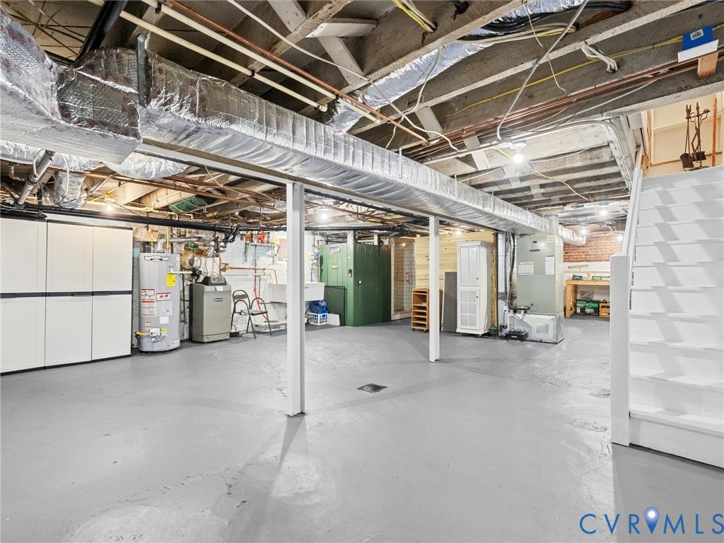 heated and cooled basement - great potential to finish this space!!!