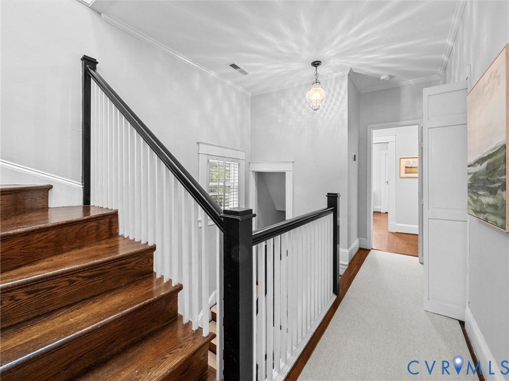 Staircase to the third level