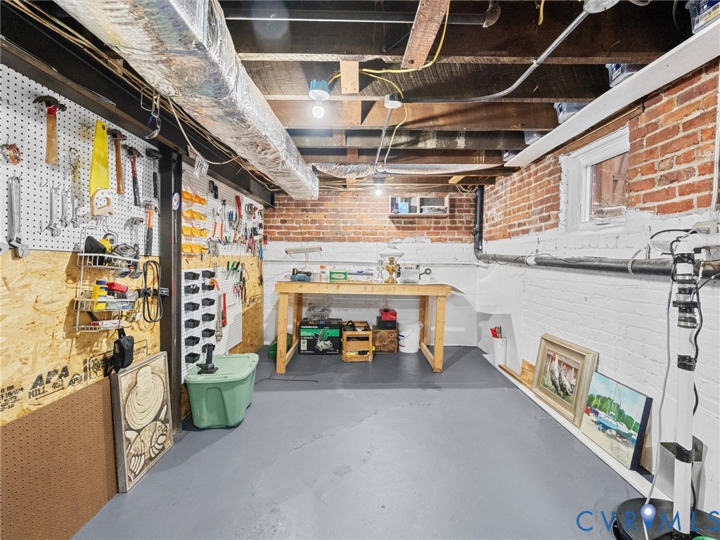 heated and cooled basement - great potential to finish this space!!!