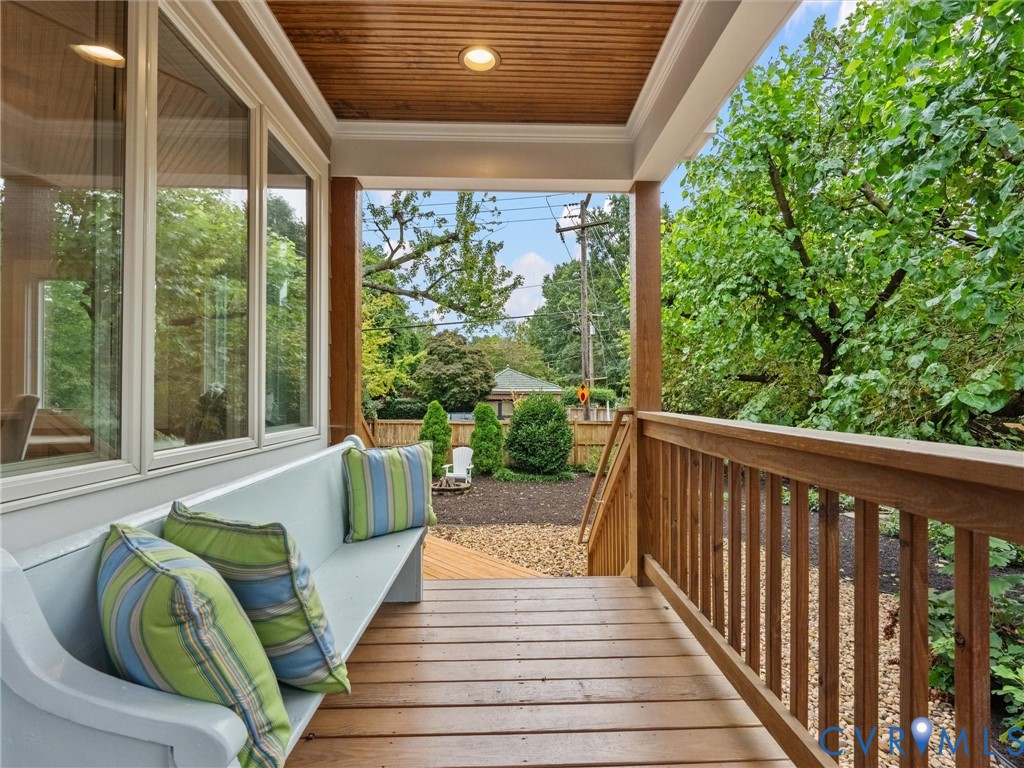 Covered back porch