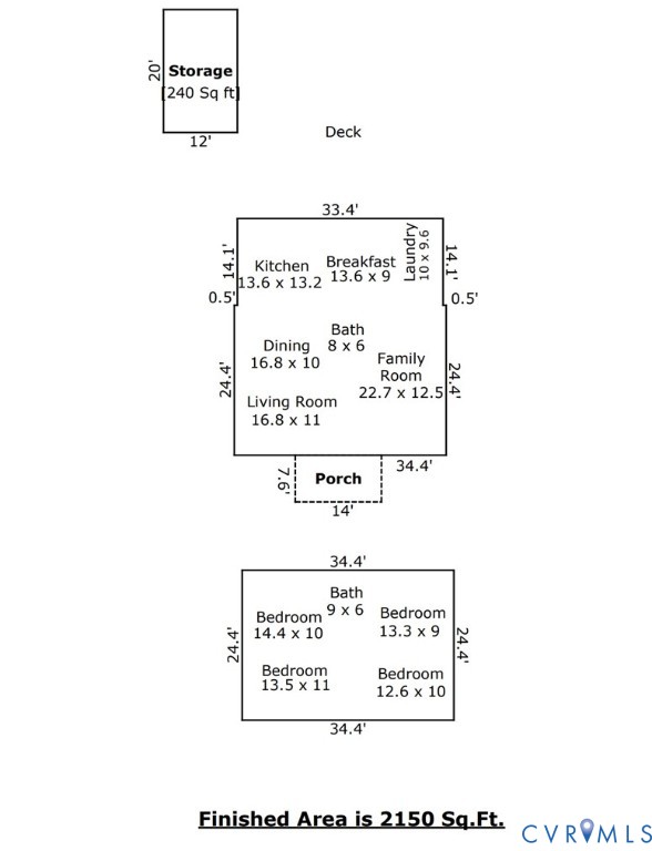 Here you can see the generous sized rooms and flow.