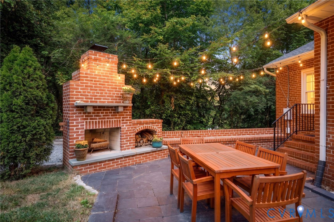 The back yard is meant for entertaining and enjoying!