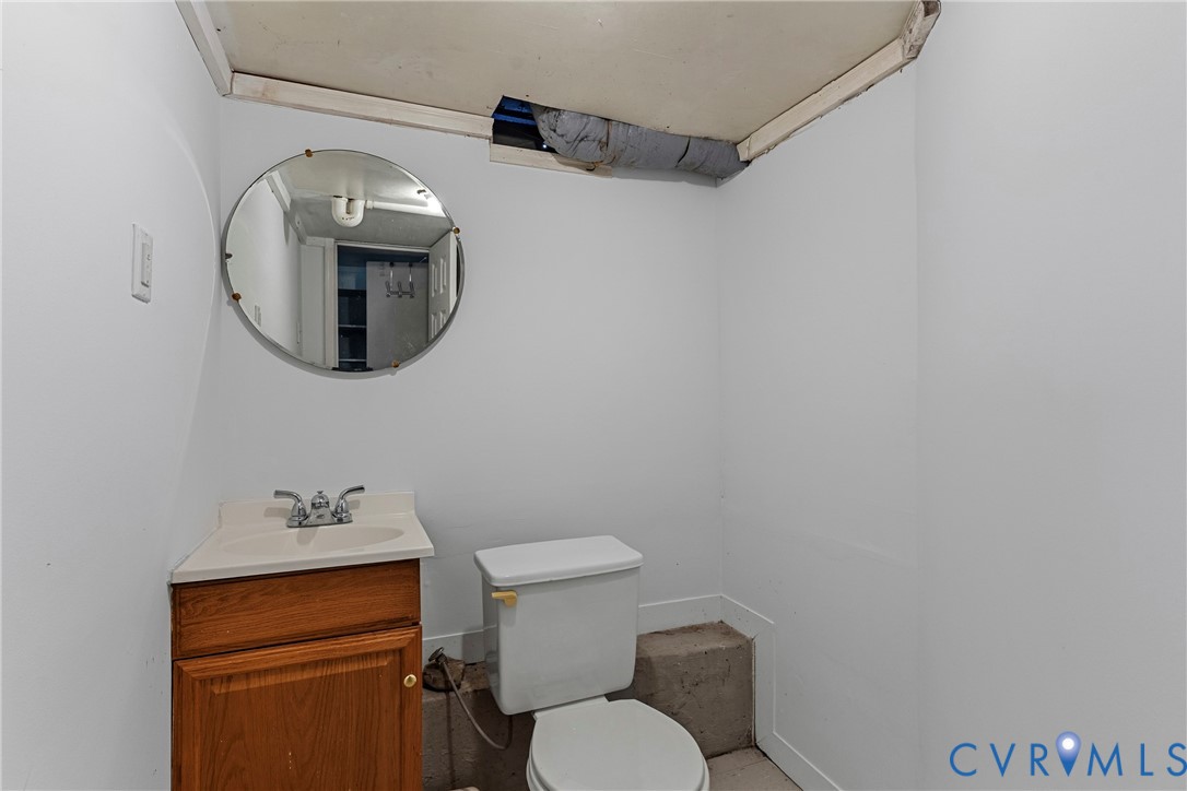 Half bath in basement