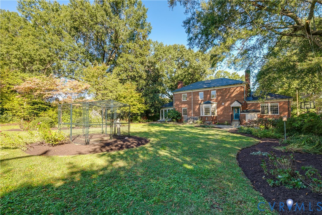 Large flat yard