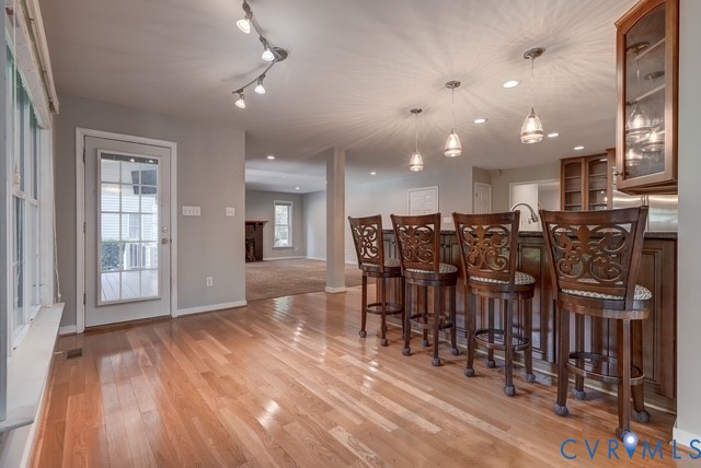 Breakfast nook leading to the chef's kitchen
