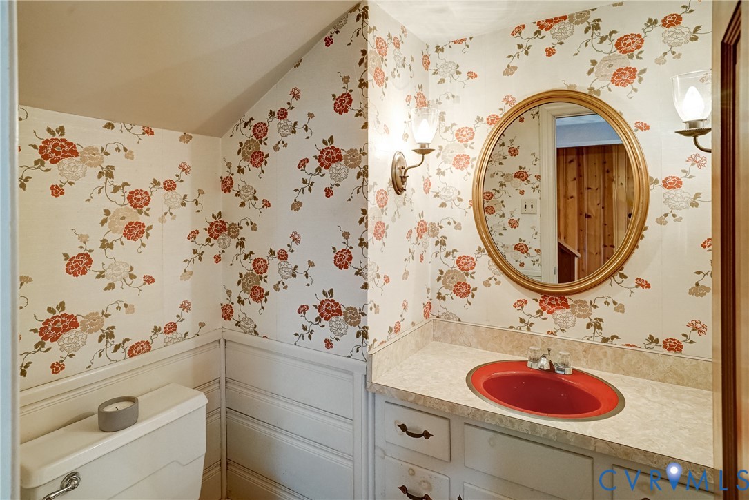 Half bath on lower level
