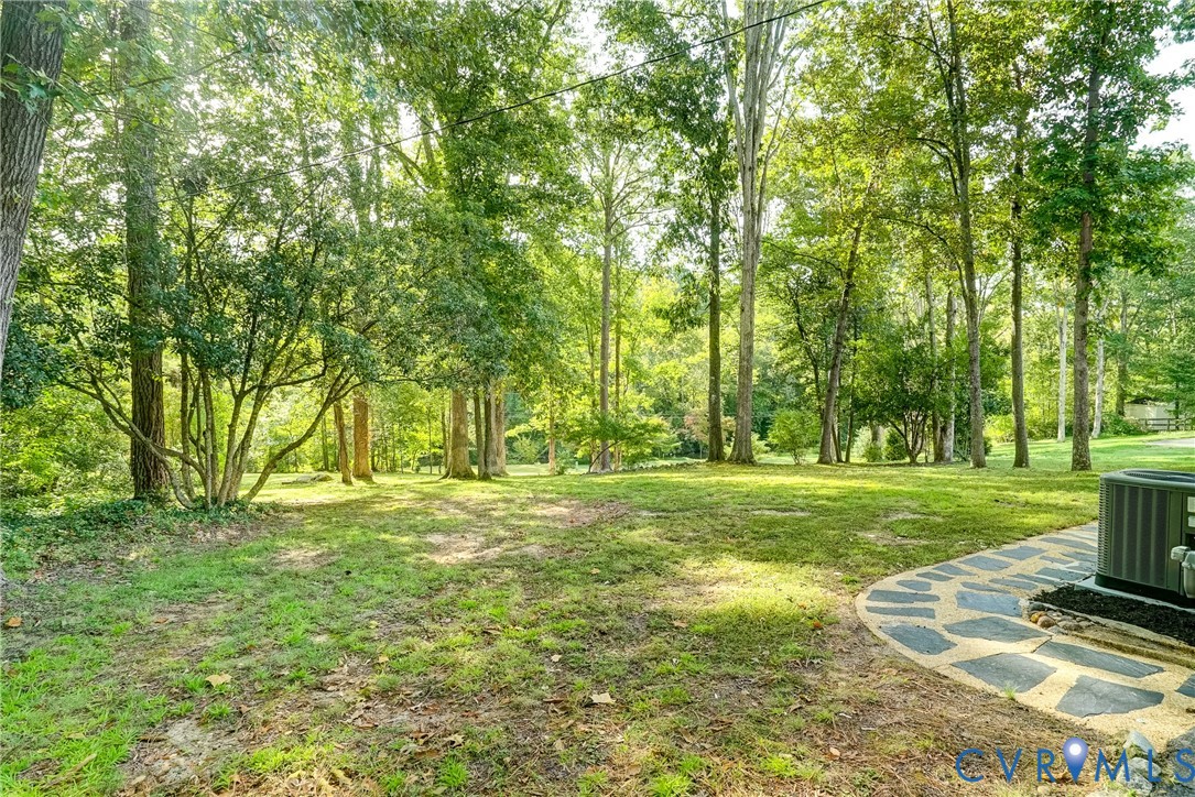 Back yard.  Great place to entertain, play, garden or just relax