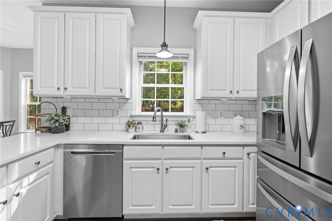 Subway tile backspash