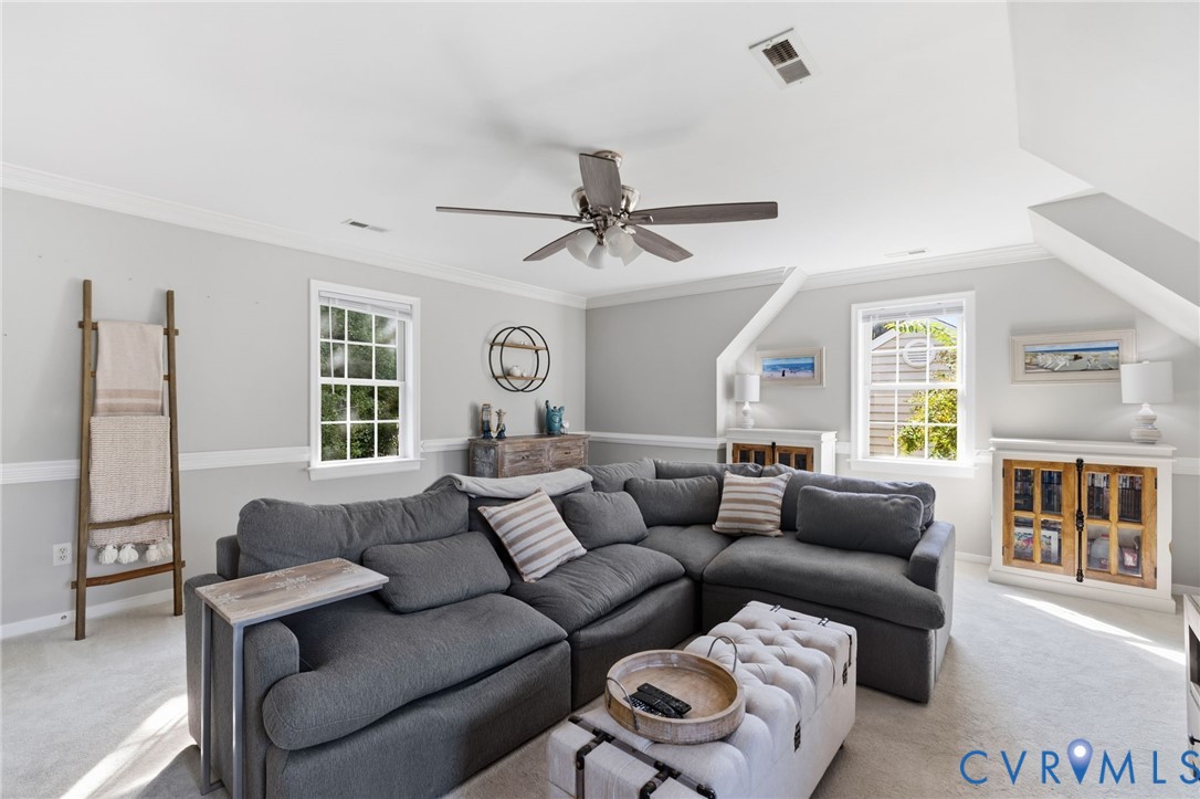 Bonus room is a great 2nd floor hang out space