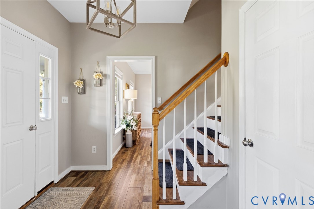 Foyer view to Dining Room